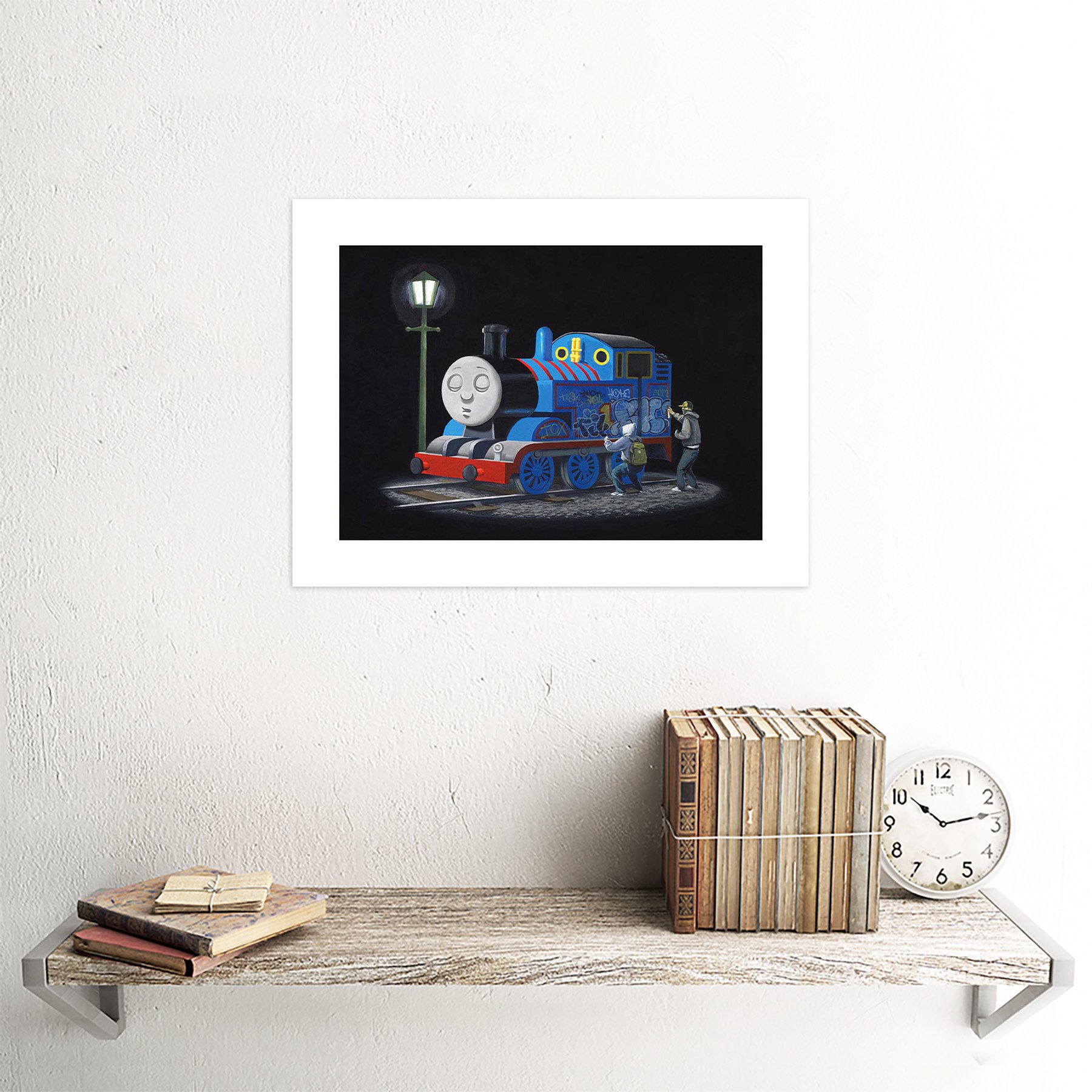 Amazon.co.jp: Banksy Thomas Tank Engine Graffiti Street Art Wall